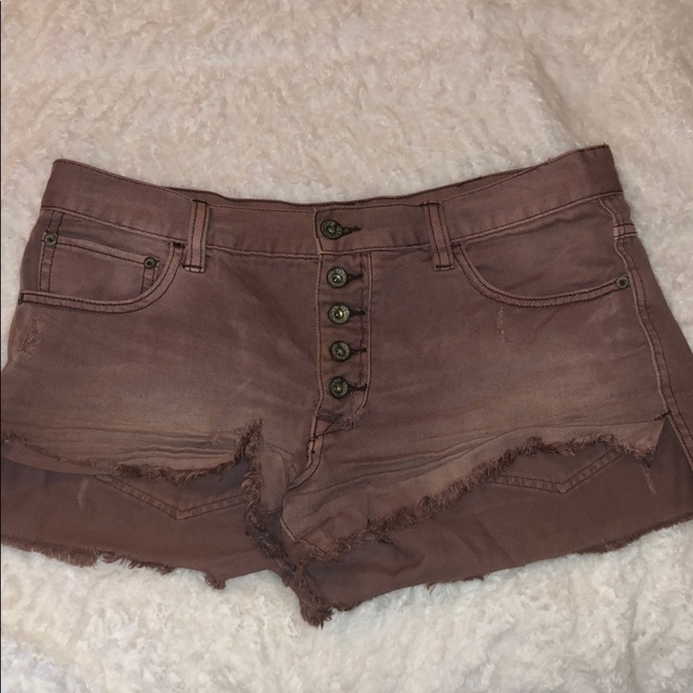 Free people denim shorts